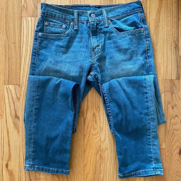 LEVI’S 511 perfect condition tag reads W 28 L32 actual measurements shown - Picture 3 of 11